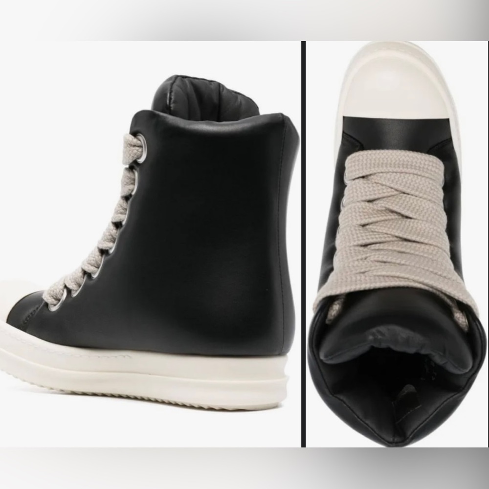 RICK OWENS FW23 LUXOR JUMBO LACE PADDED SNEAKERS